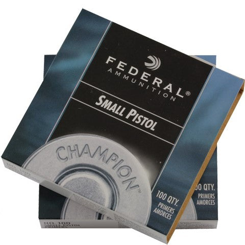 SMALL PISTOL PRIMERS - FEDERAL F100 - $210.00 PER 1,000 PACK OR $950.00 FOR 5,000 PACK - BE QUICK