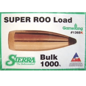 SIERRA SUPER-ROO PROJECTILES - 22 CAL, 224, 55GR, 1,000 PACKS - $325.00 EACH - LOTS IN STOCK