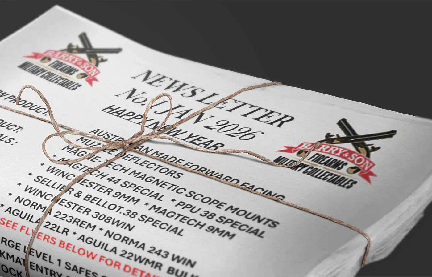 BARRY & SON FIREARMS NEWSLETTER - FEBRUARY 2026 No.2 - GOOD GEAR