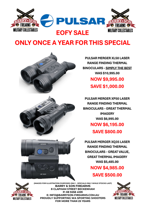 EOFY SALE - PULSAR THERMAL SALE - ONLY ONCE A YEAR THIS IS OFFERED