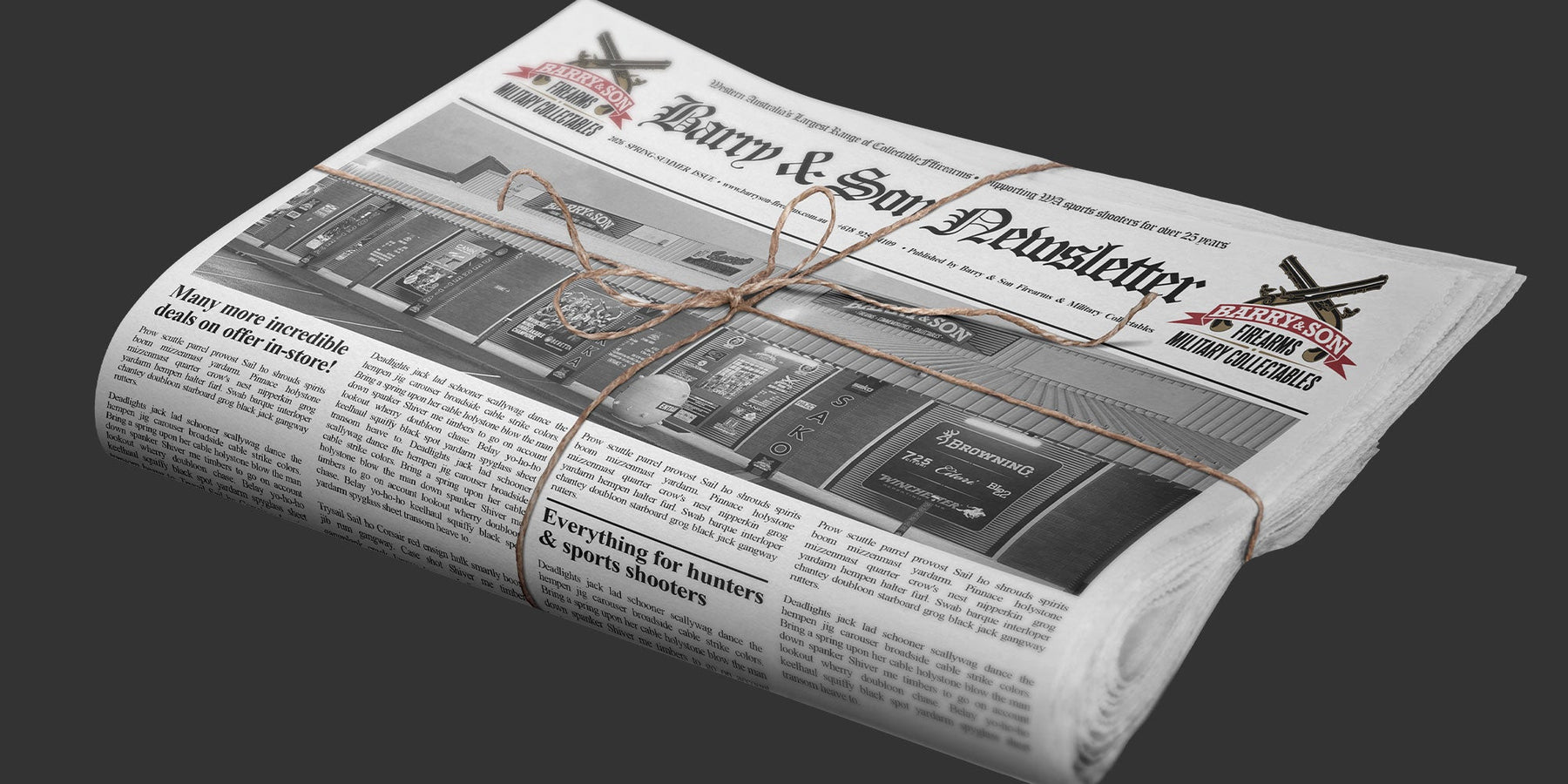 BARRY & SON FIREARMS NEWSLETTER - FEBRUARY 2026 No.1  - GENERAL