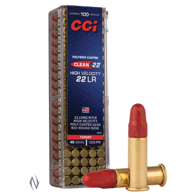 CCI CLEAN, 22LR, POLY COATED LEAD ROUND NOSE