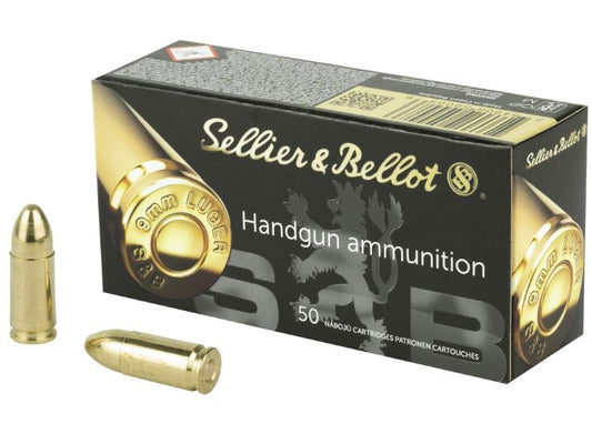 SELLIER & BELLOT - 9MM - 124GR - LEAD ROUND NOSE - $595.00 FOR 1,000