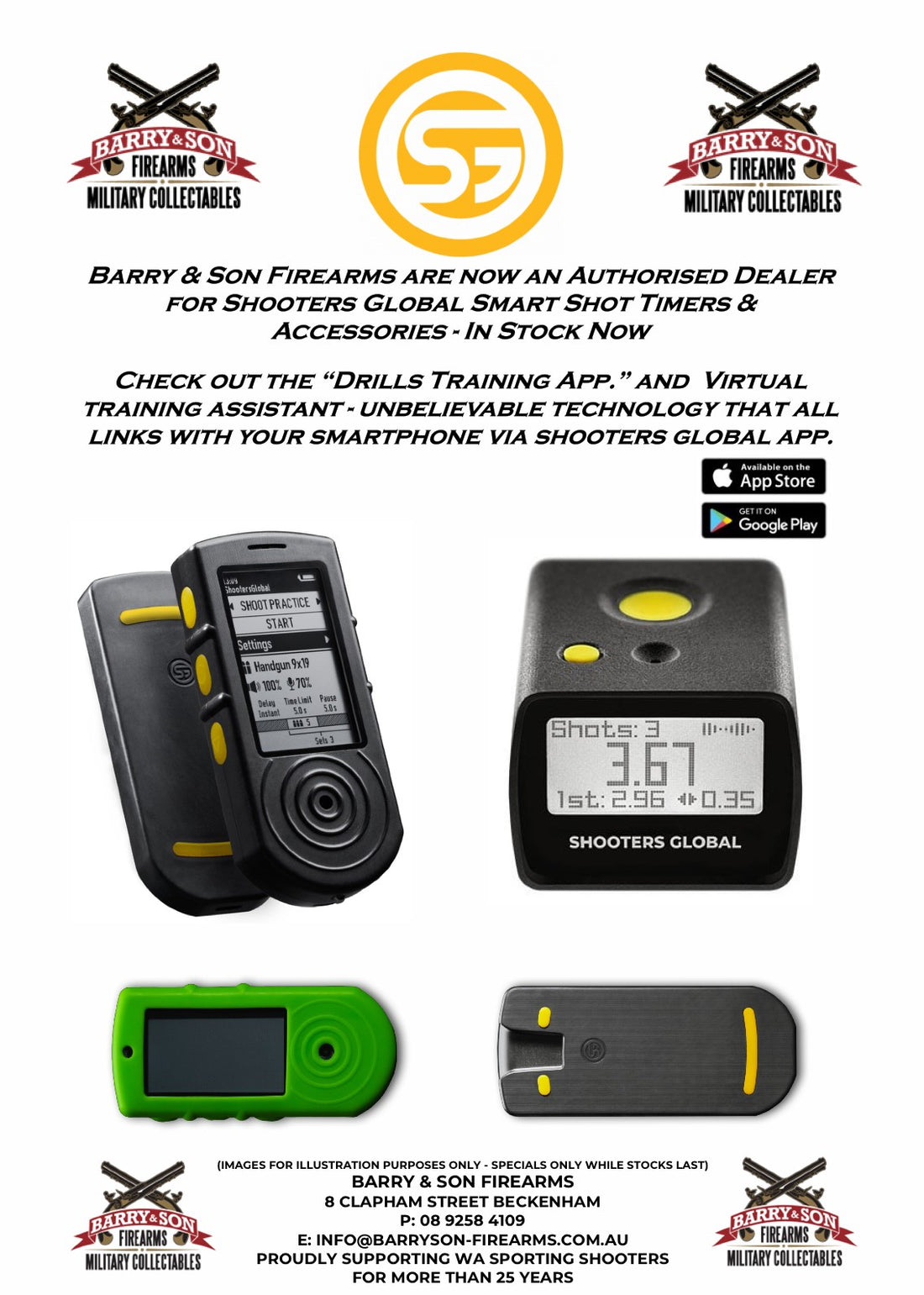 Shooters Global Smart Shot Timers and Accessories