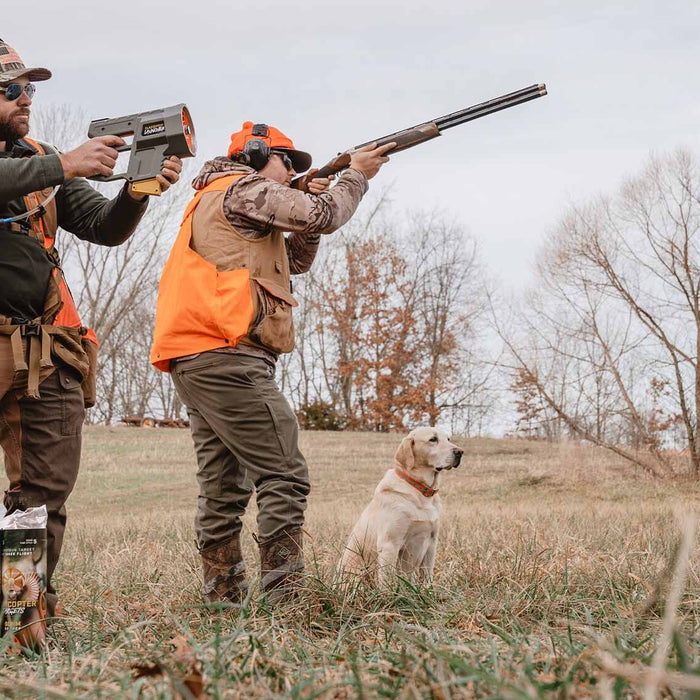 Clay target practice: ClayCopter gear and clay throwers