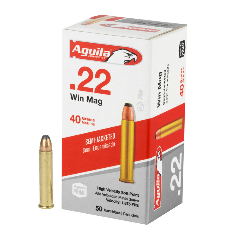 Aguila .22 WIN MAG (WMR) Lead Soft Point Semi Jacketed - Bulk Deal - 1000 Rounds