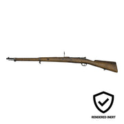 Antique Military Bolt-Action Rifle — side profile