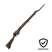 Lee-Enfield Military Rifle with Long Bayonet — angled view