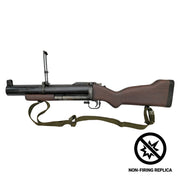 M79 40mm non-firing replica, side view showing folding sight
