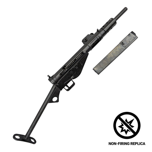 Sten Mk II Submachine Gun Non-Firing Replica — angled view