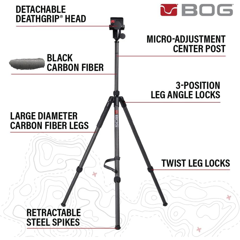 BOG Deathgrip Sherpa Infinite Series Carbon Tripod + Ball Head