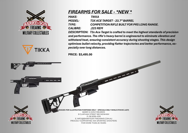 TIKKA T3X ACE TARGET .223 - CHASSIS TIKKA PSR RIFLE