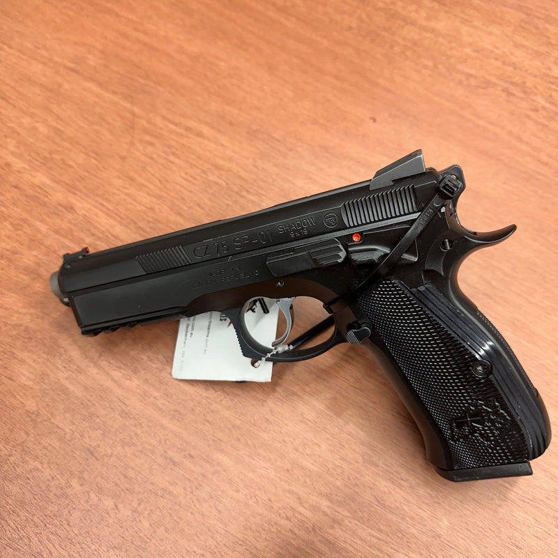 CZ75 SP01 SHADOW - AUS GRIPS - 9MM Semi Auto — PRE-LOVED