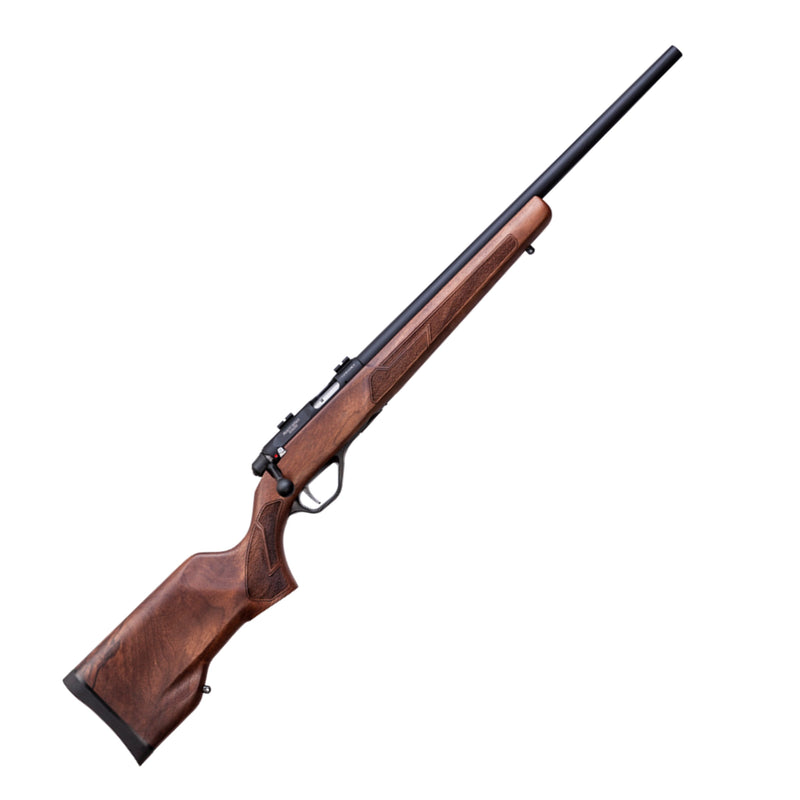 LITHGOW LA101, 17HMR, WALNUT STOCK, BLACK BARREL FINISH RIFLE