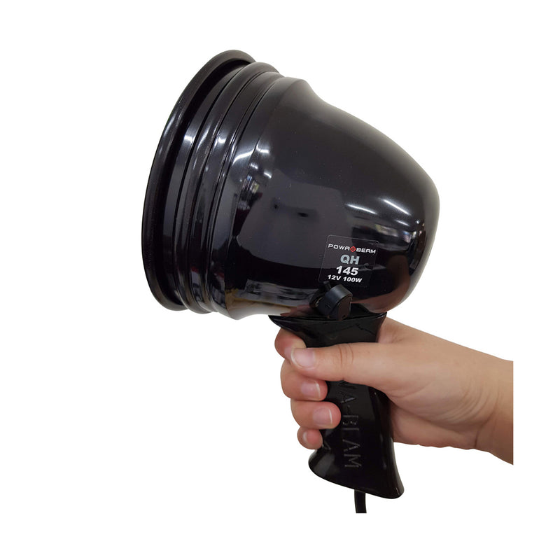 Powa Beam Hand Held Spotlight 100W 145mm 5¾" QH Halogen
