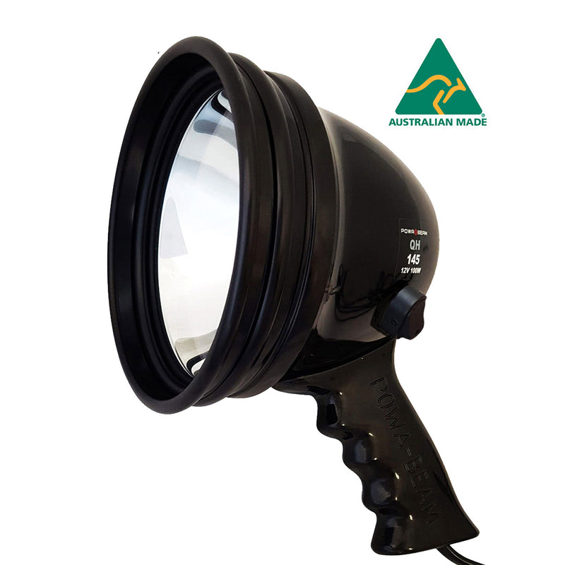 Powa Beam Hand Held Spotlight 100W 145mm 5¾" QH Halogen