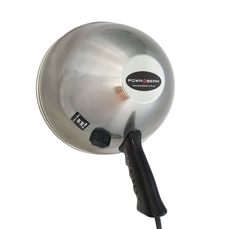 Powa Beam Hand Held Spotlight 100W 245mm 9" QH Halogen