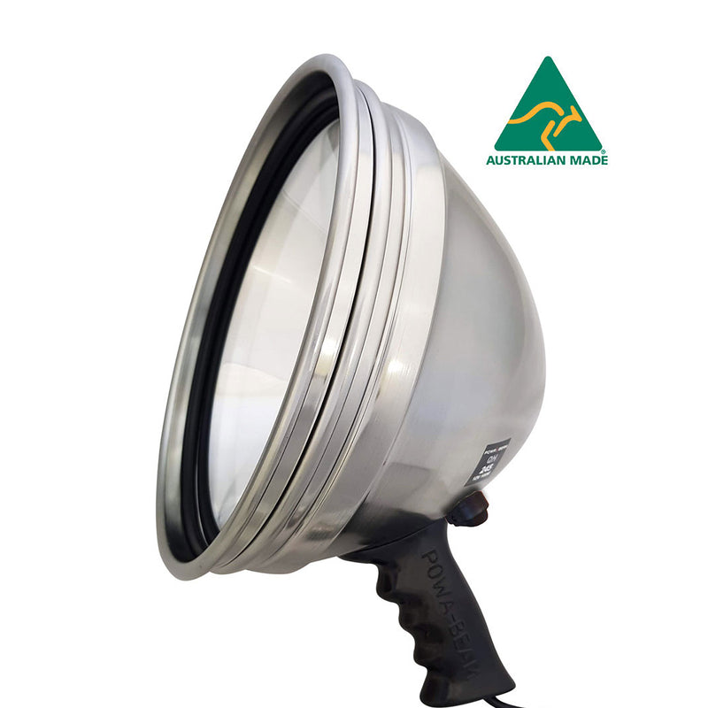 Powa Beam Hand Held Spotlight 100W 245mm 9" QH Halogen
