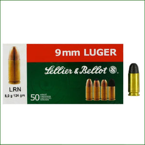 Sellier & Bellot S&B 9mm - 124gr Lead Round Nose (LRN)