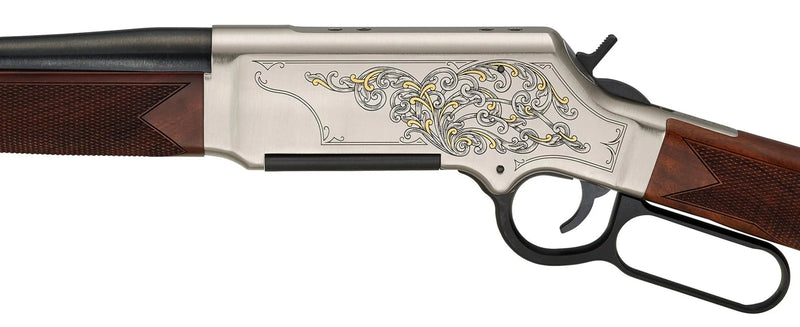 Henry H014D-223 Long Ranger Deluxe Engraved Edition Side Gate Lever Action Rifle .223 Rem
