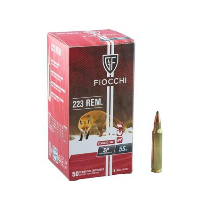 Fiocchi SP 55Gr Soft Point .223 Rem – BULK CASE