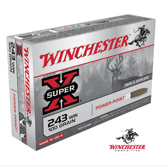 Winchester 243 WIN, Super X, 80GR Soft Point 200 Pack