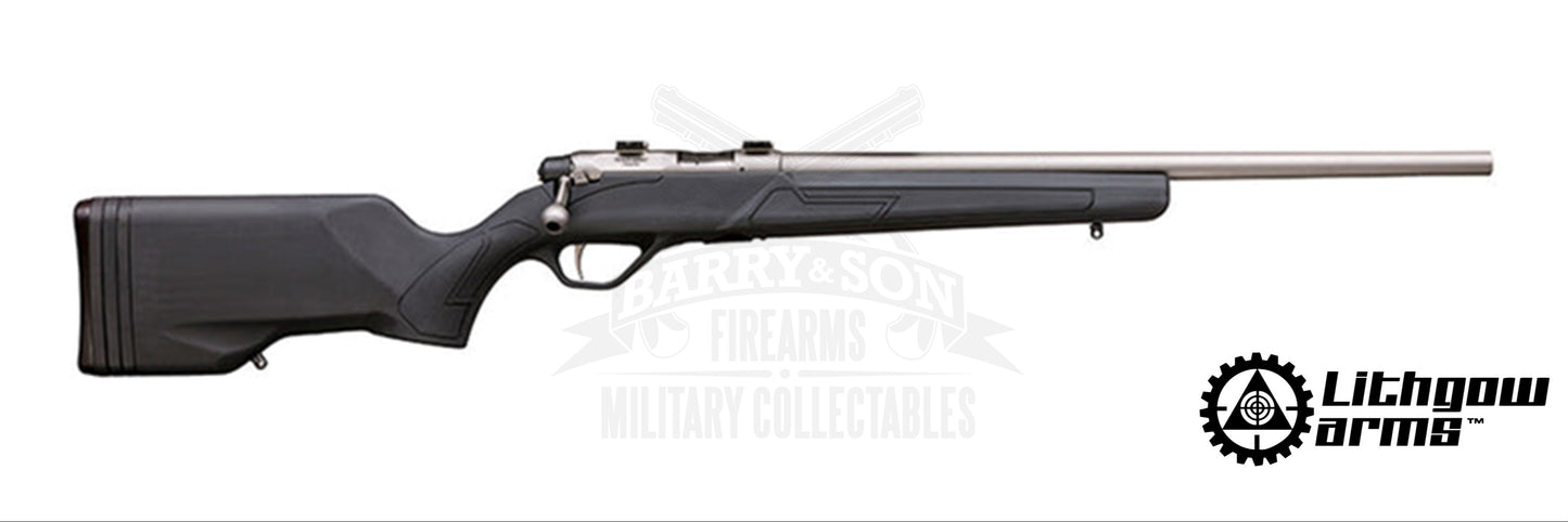 LITHGOW LA101, 17HMR, SYNTHETIC STOCK, TITANIUM BARREL FINISH RIFLE ...