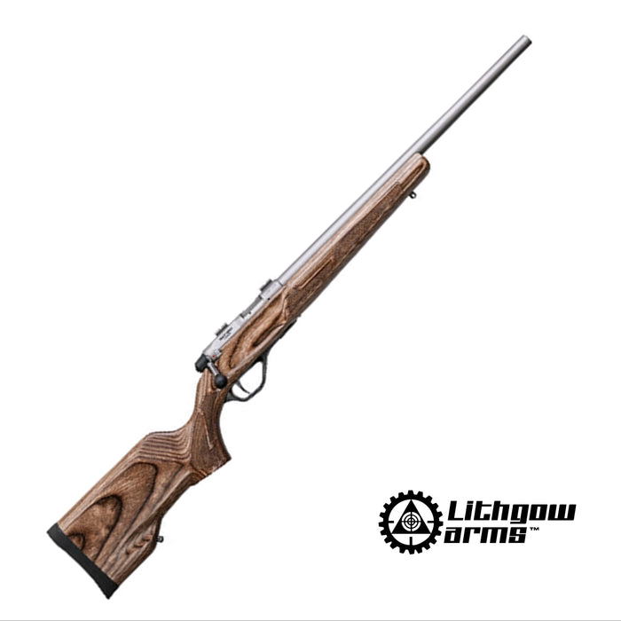 LITHGOW LA101, .22WMR, LAMINATE STOCK, TITANIUM BARREL FINISH RIFLE ...