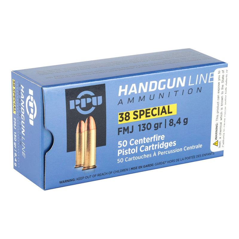 PPU .38 Special 158gr Lead Round Nose – BULK CASE