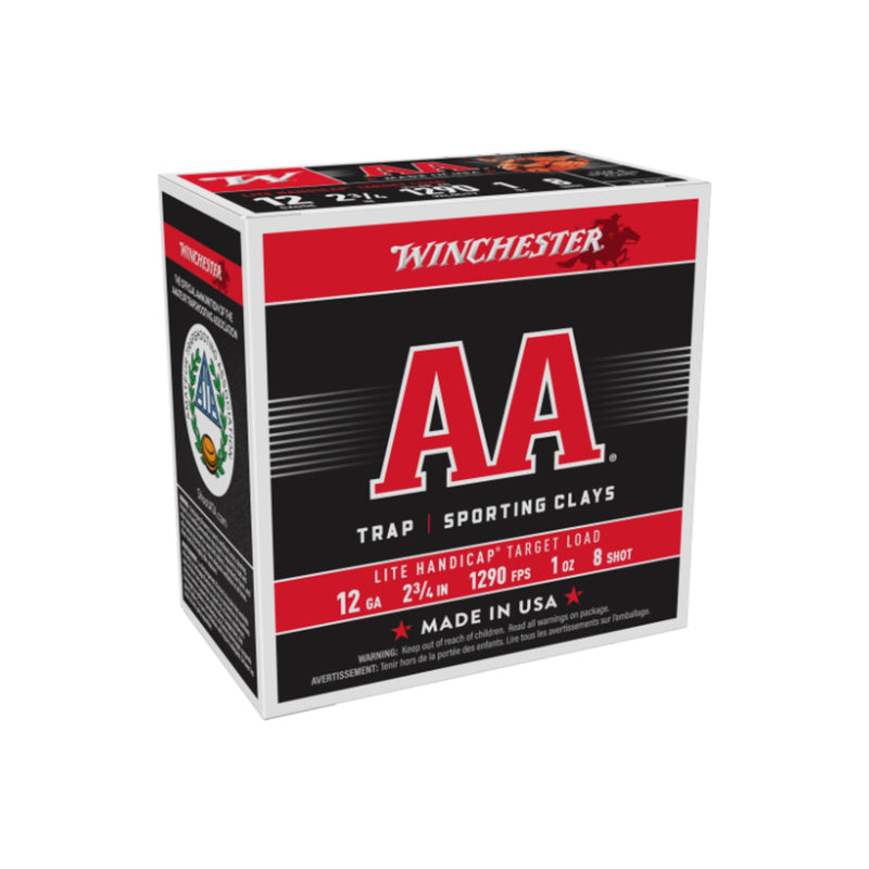 Winchester 12 Gauge AA Low Lite Handicap Target Load 1290FPS 28g 8 Shot - 250 SLAB