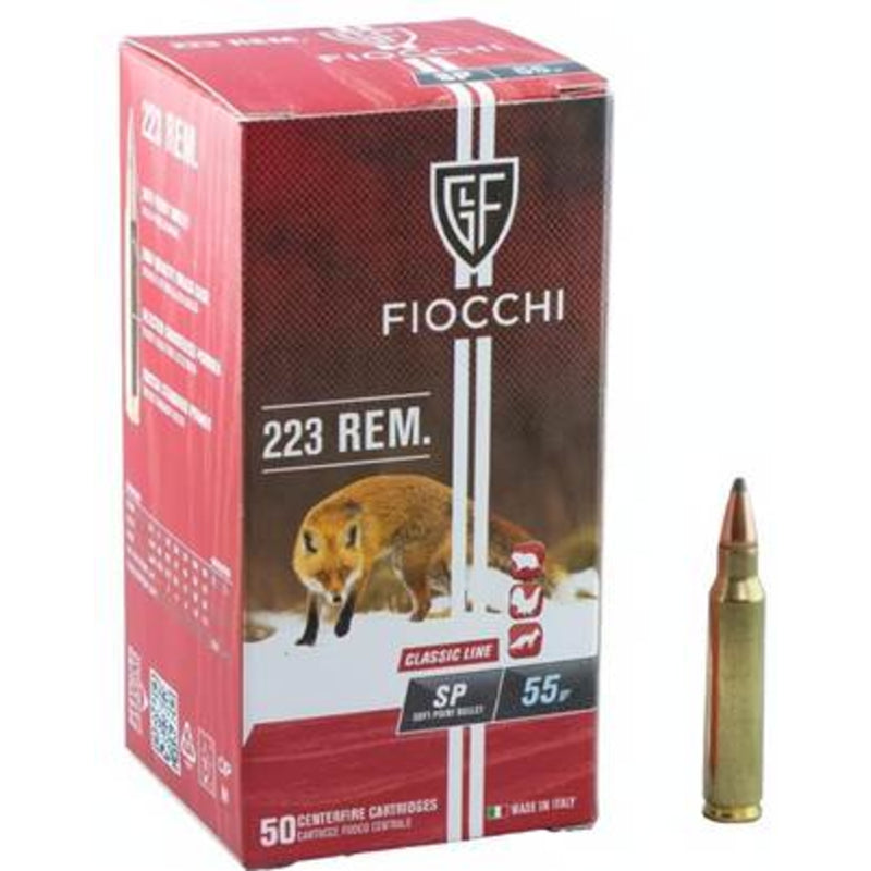 Fiocchi SP 55Gr Soft Point .223 Rem – BULK CASE